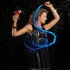 7 Colors 4 Modes 360 Degree Swivel Light Up LED Fiber Optic Whip for Rave Party Music Festival ( No Battery )