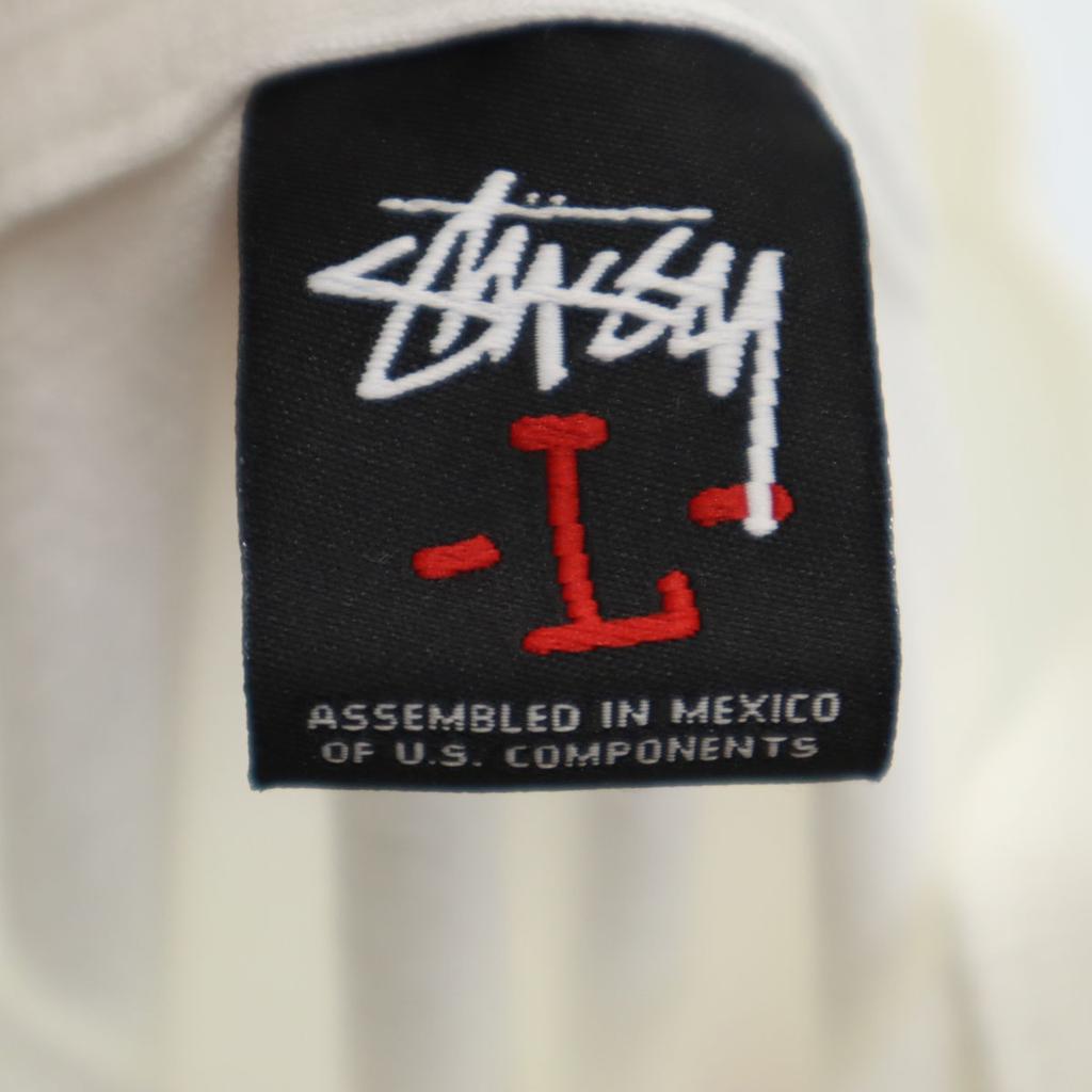 STUSSY Long sleeve T-shirt L white Men's Used