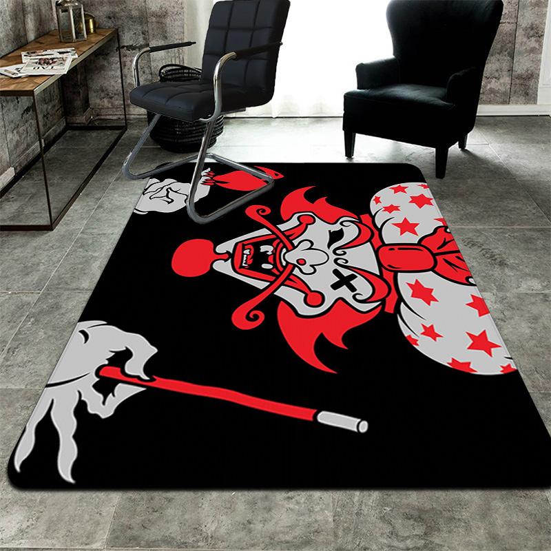 Magician clown (red) Rug Floor Mat for Living Room or Bedroom Soft and Comfortable Carpet a Gift for Birthday and Holiday.MFF0918438