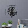 Metal Crafts Ornaments - Halloween Scene Party Porch Pendant | Wrought Iron Moon and Witch Decoration for Festive Home Decor