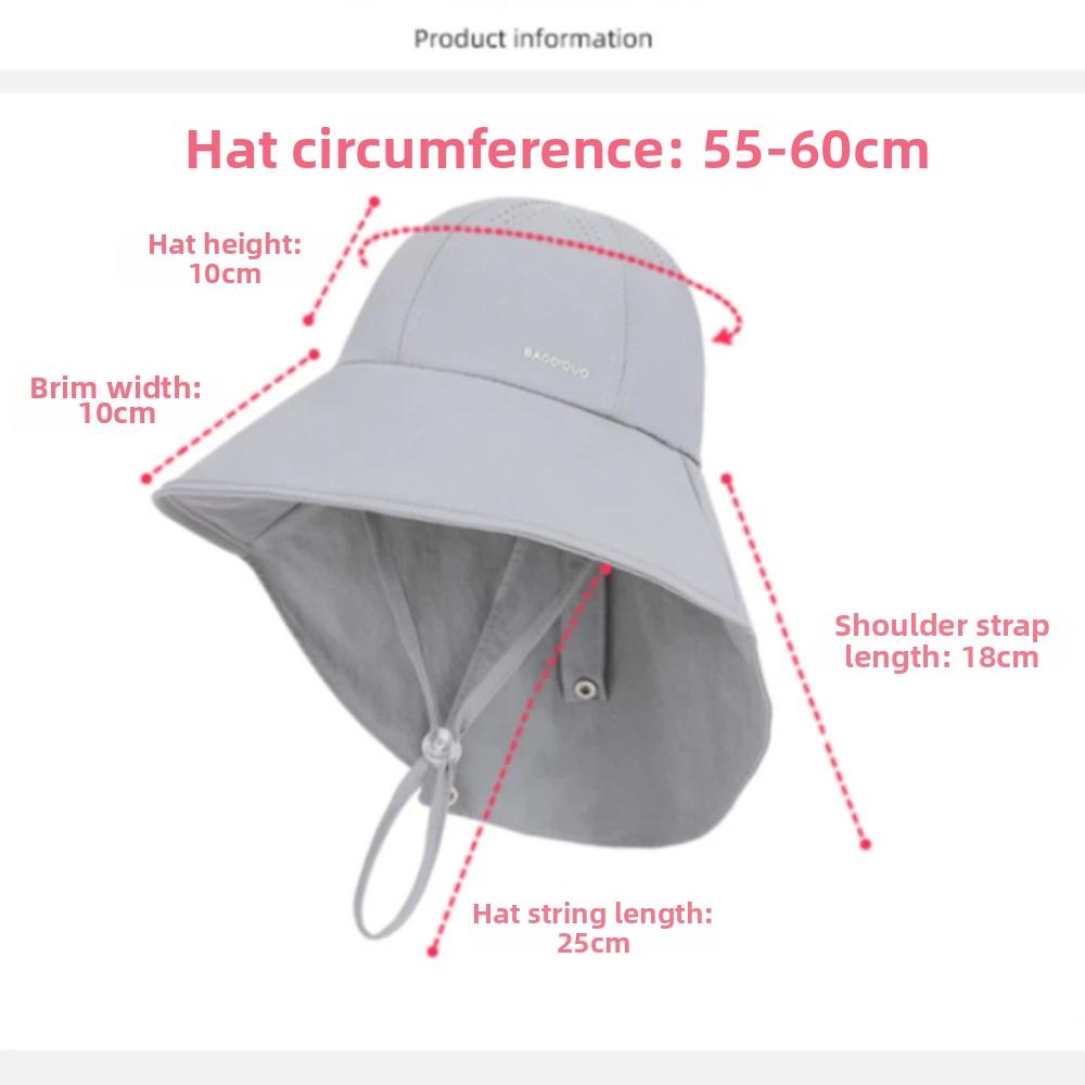 Casual Quick Drying Women'S Sun Hat Foldable Uv Protection Bucket Hat Breathable Solid Color Fisherman Cap For Summer