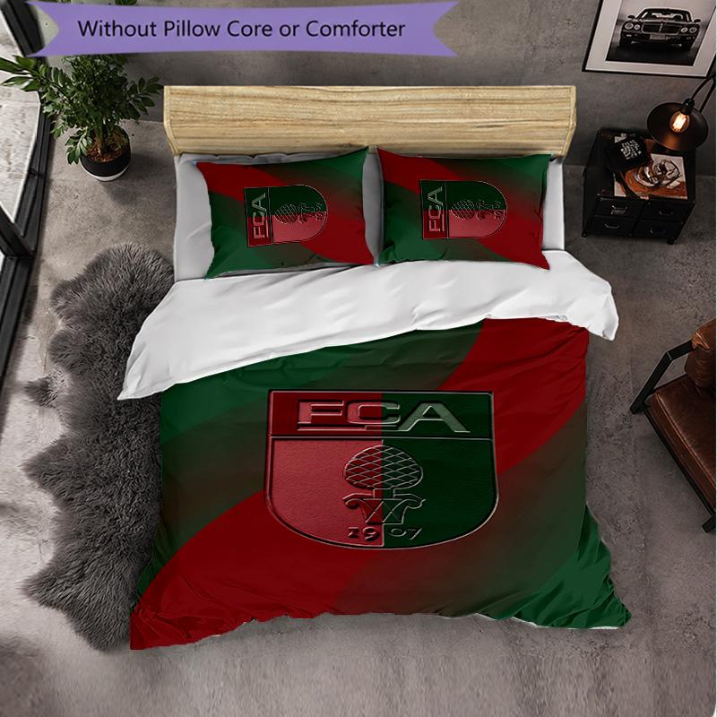 FC Augsburg FC Thema Beddengoed 3-delig Dekbedovertrek Set Decoratief Beddengoed Voor Tienerkamer Huisdecoratie