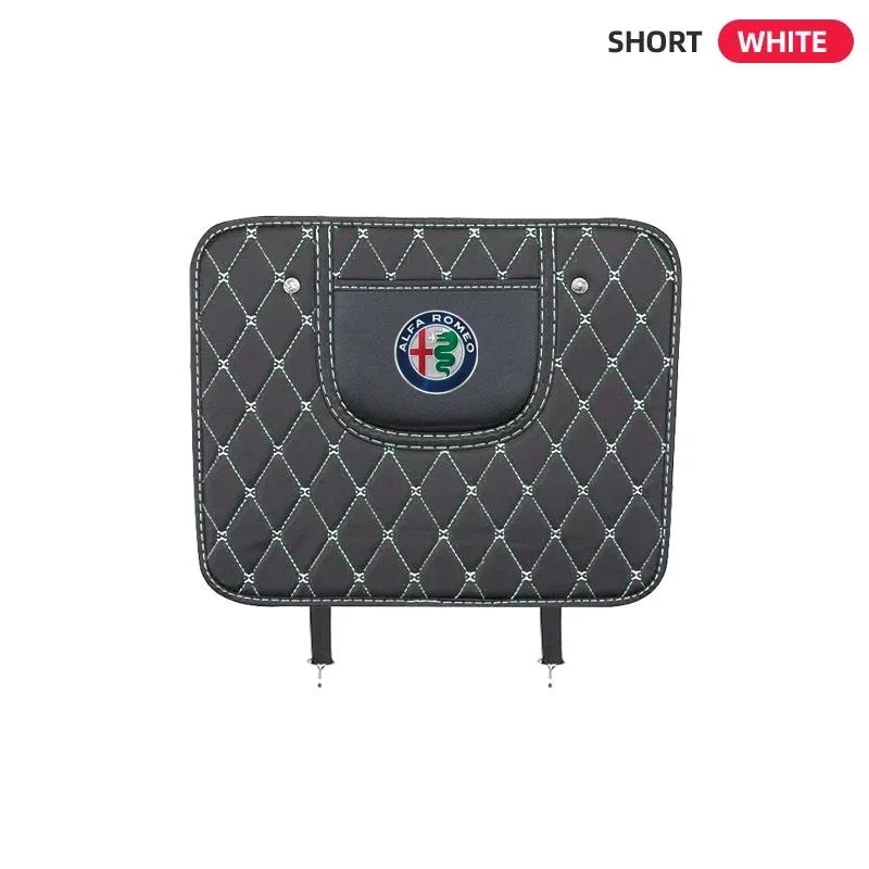 

For Alfa Romeo Car Seat Back Anti Kick Pad Leather Scratch Mat For Alfa Romeo 146 147 155 156 159 Stelvio Giulia Giulietta Mito