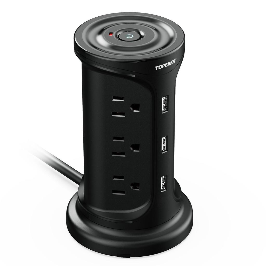 Household High Power Vertical Socket Office Multiple Ports Socket Board Portable Tower Extenders With USB Ports