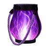 Weihnachtsflammenlaterne Seil LED Lichterkette mit automatischer Ein/Aus-Funktion Wasserdichte Outdoor-Hängelaterne für Camping Gartenparty