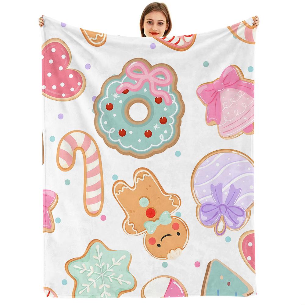 Pastel Witch Hat Soft Flannel Blanket Breathable Warm Throw for Office Car Sofa Kids Room Birthday Xmas Gift