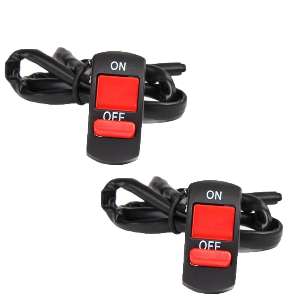 Motorcycle Handlebar Flameout Switch Motorbike ON OFF Button for Moto Bike Headlight Signal Lamp Universal Control Buttton 12V