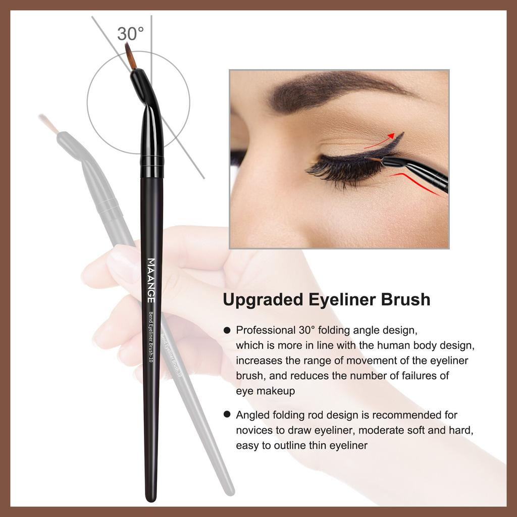MAANGE Scatola Regalo Professionale 25 Pezzi Kit Pennelli Trucco Pennelli Bellezza Viso Occhi Per Fondotinta Correttore Ombretto Pennello Contouring