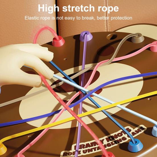 Kids Bear Rope Untangling Game Logic Thinking Focus Training Rope Board Game Parent-children