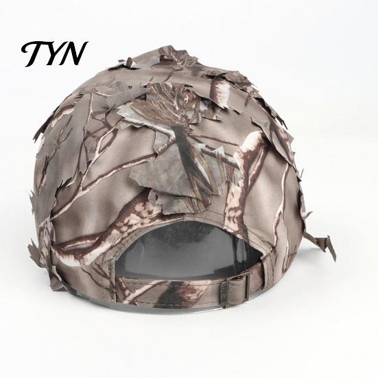 Comfortable Daily Wear Cap 3D Leafy Camouflage Cap, Tactical Hunting Hat, Adjustable Jungle Lightweight Training Hat Camo for Men, Turkey Hunting,