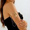Resort Wind Open Arm Bracelet Punk Style Tassel Arm Ring Creative Fringed Arm Ring  Beach