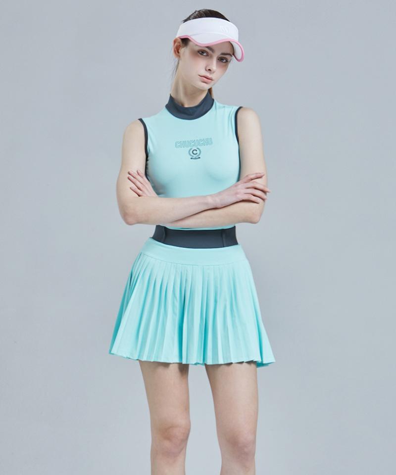 Chuku Chu Cbess-Sk012W Hole Pleated Skirt