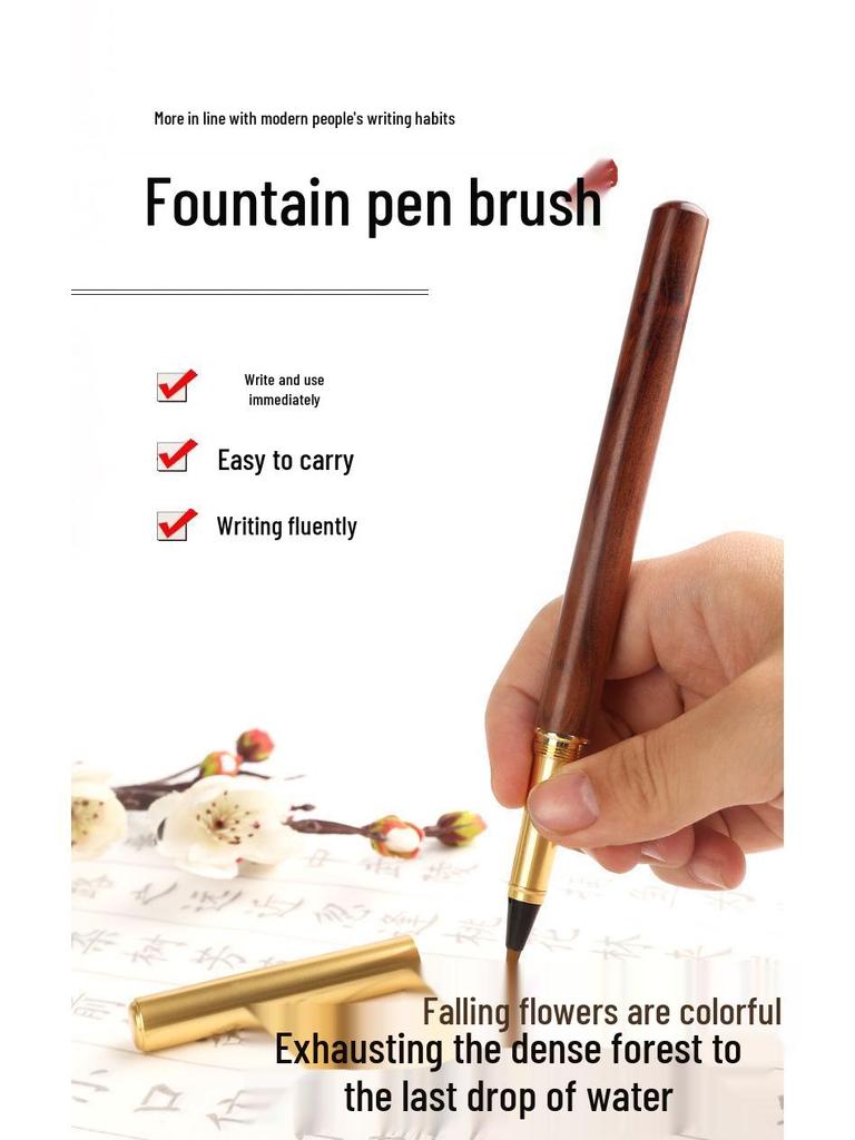 Xiulibee Soft Brush Pen - Refillable Wolf Hair Brush for Calligraphy and Art
