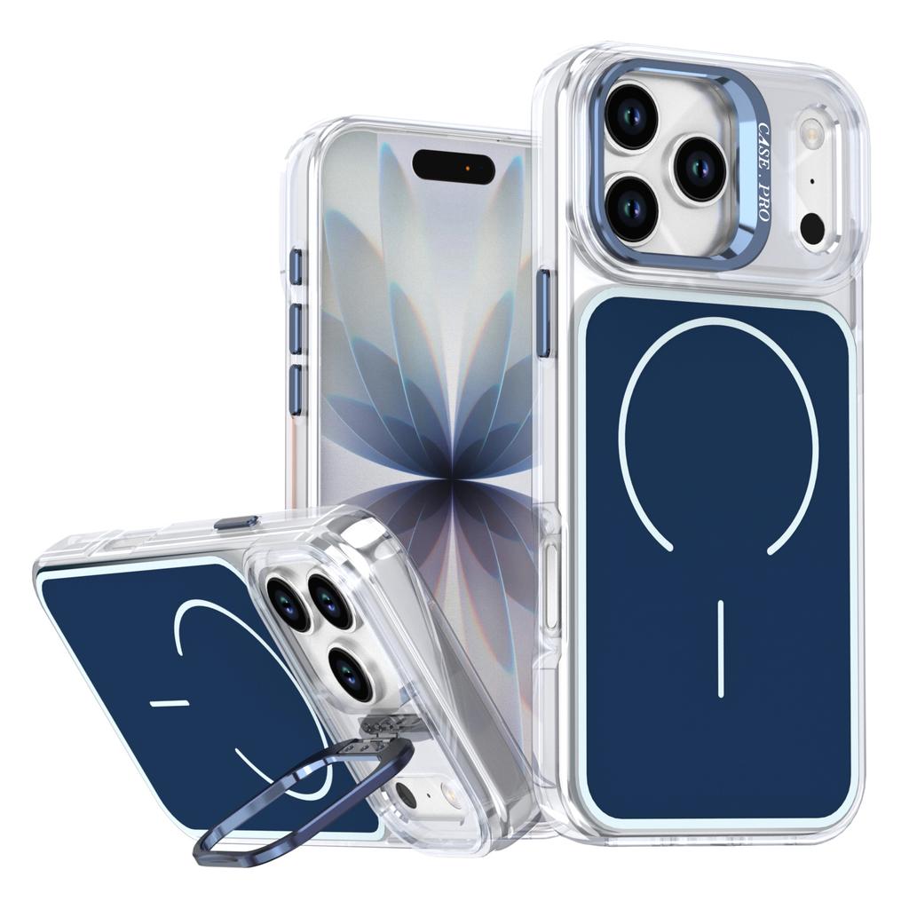 Luxury for Magsafe Magnetic Clear Colorful Border Case For iPhone 17 Pro Max Air 16 15 14 Plus 13 12 11 Wireless Charge Cover
