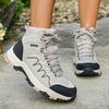 Outdoor mid-top camping shoes lightweight non-slip wear-resistant mountaineering sports shoes adventure off-road hiking shoes