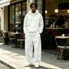Men's Casual Tracksuit 2 Piece Outfit with Hoodie and Wide Leg Pants Loose Fit