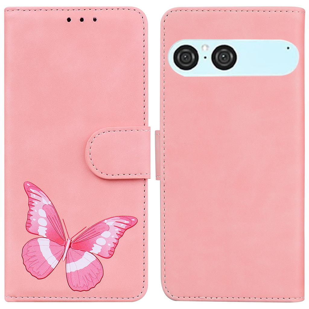 For Sony Xperia 10 VII Stand Case PU Leather Phone Cover Butterfly Printed