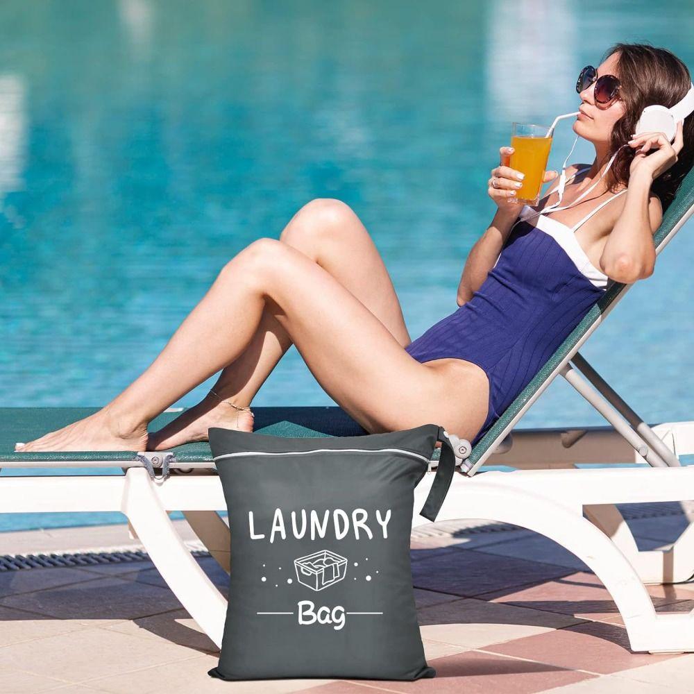 Portable Handheld Wash Bag Large Capacity Laundry Bag Travel Clothing Storage Bag  Exercise