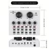 Studio Record V8 Sound Card Audio Mixer External Sound Card Convenient Mic Sound Card  PC Computer