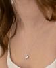 Tatiana (Silver 925) Heart Shell Locket Pendant Long Necklace Nz2505