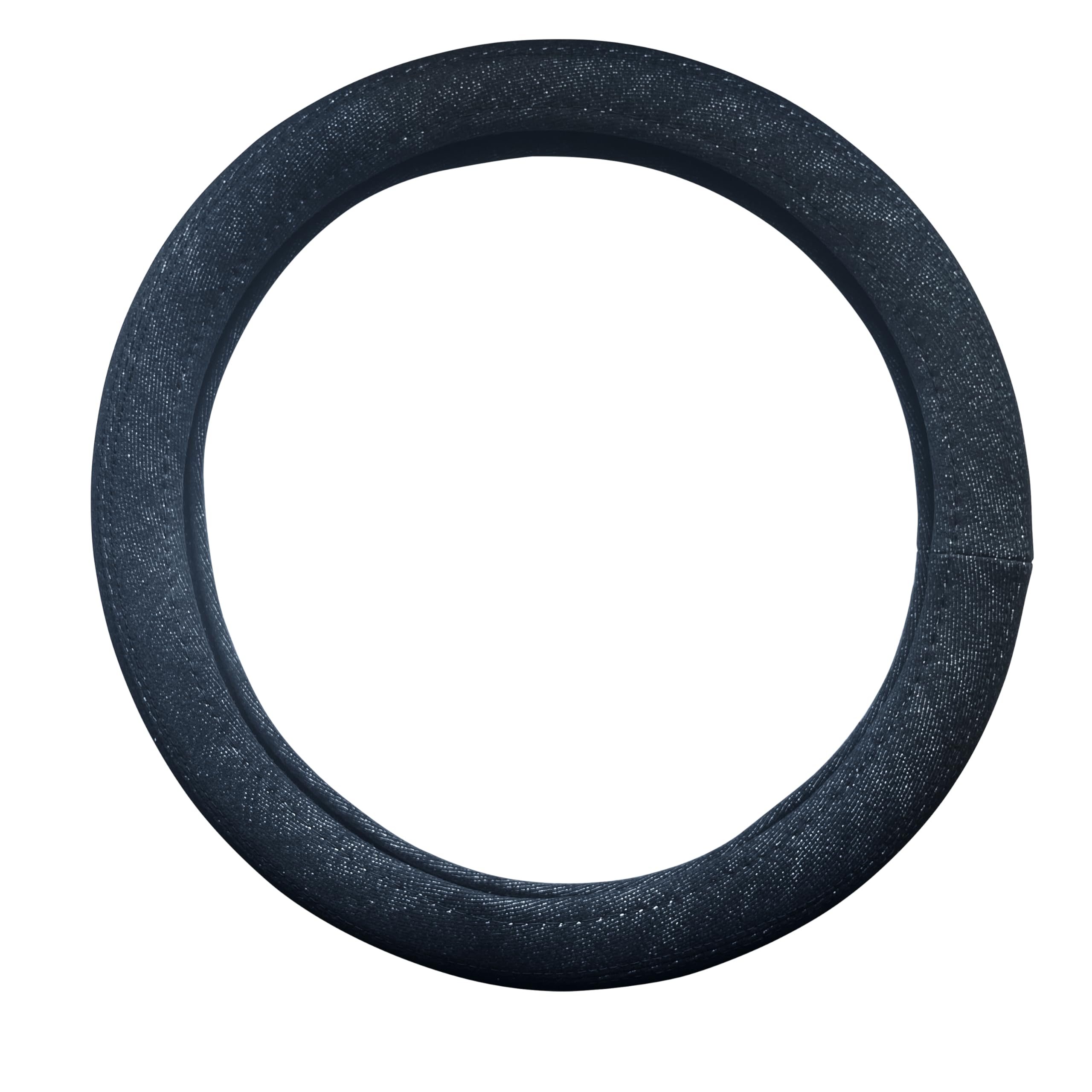 

Custom denim steering wheel cover in a regular perfect round suitable for lightweight vehicles up to classic, retro, shape, shape, (size S, 37-38cm). чёрный