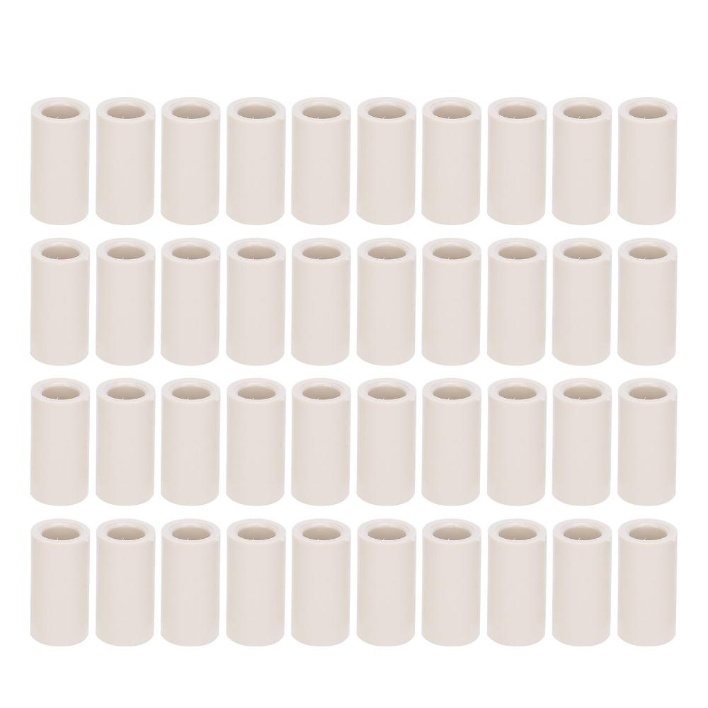 40pcs Fiber Pool Cue Ferrules White Billiard Cue Ferrules Pool Stick Tips Pool Cue Repair