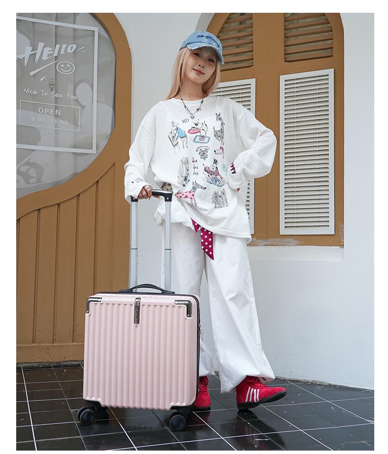 20-Inch Multifunctional Fashion Trolley Suitcase with Universal Wheels