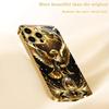 Golden Eagle Plated Glass Phone Case Suitable for iPhone 17 16 15 14 13 12 11 Pro/Max/Plus Anti Shock and Anti Drop Back Cover