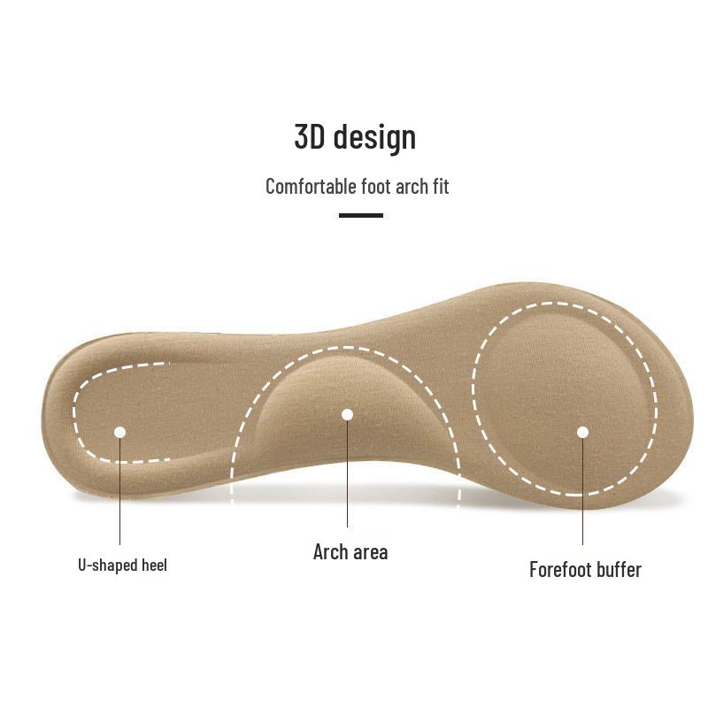 Women's High Heel Cushion Insole: Invisible, Pressure Relief, Soft Shock Absorption, Anti-Slip, Seven-Part Design