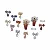 Princess Rhinestone Bow Nail Art Stickers - Colorful Crystal Pendant Accessories