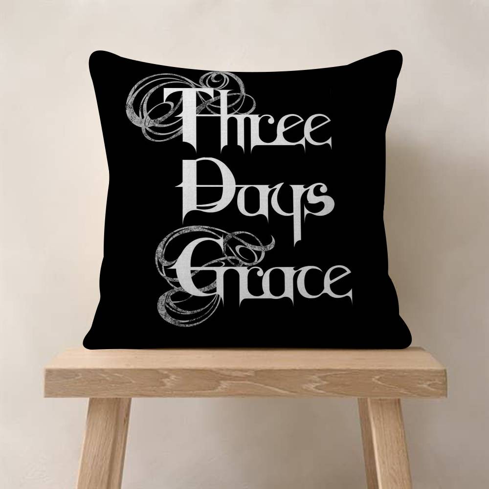 TThree Days Grace Band Cushion Cover Pillow Cover Decor Pillowcase Printed Cushion Case for Couch