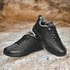 Leather Casual Men Shoes Lace Up Oxfords Comfortable Sneakers Casual Shoes Walking Footwear Winter Boots Mens Plush Warm Shoes