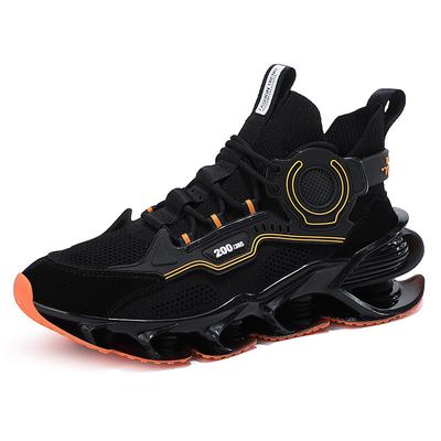 Summer Breathable Casual High Top Mesh Shoes Men's Socks White Running Basketball Sneakers