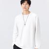 MINISO Men's Henley Collar Long Sleeve T-Shirt