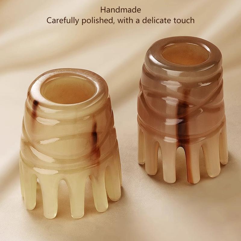 Horn Comb Professional Hairdressing Salon Scalp Massage Anti-Hair Loss Wide Tooth Combs For Extensions