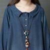 Loose Women's Comfortable Denim Shirt Skirt