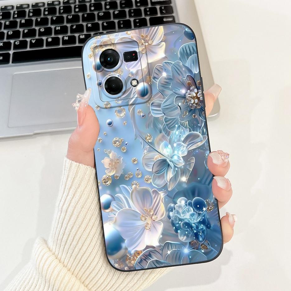 Für Oppo F21 Pro 4G Hülle Reno7 4G CPH2363 Luxuriöse Candy-Lackierte Abdeckung Weiche Silikonhülle Für Oppo Reno8 Reno 7 F21s Pro 4G Fundas