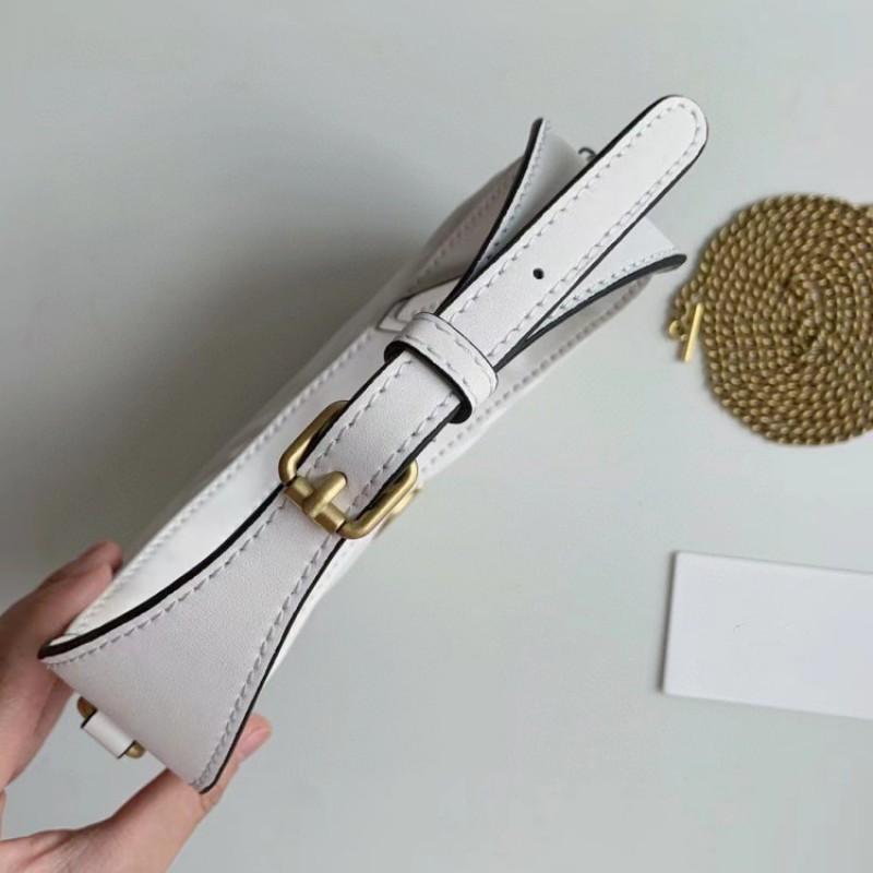 Marmont Chain Women's Bag Wavy Pattern Half-moon Underarm One-shoulder Portable Moon