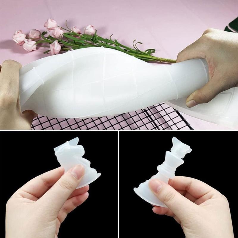 Chess Mold Support Professional Game Pieces Organizer Acrylic Display Stand for Silicone Molds Game Kit Accessories