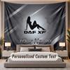 Custom Name Text Tapestry DAF Personalized Polyester Wall Tapestry For Bedroom And Room