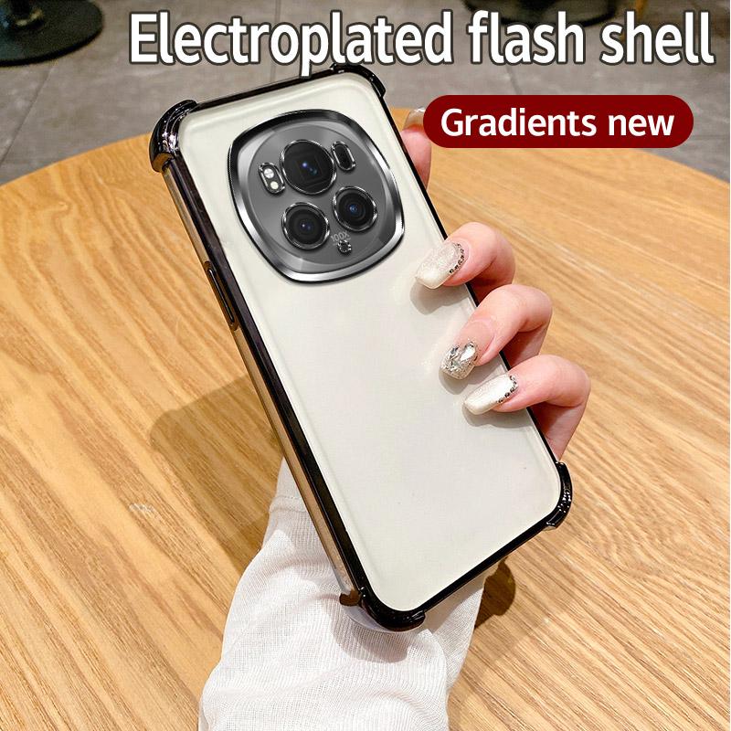 For Honor Magic 6 Pro Case Honor BVL-AN16, BVL-N49 Phone Case Shiny Glitter Plating Silicone Camera Lens Soft Back Cover