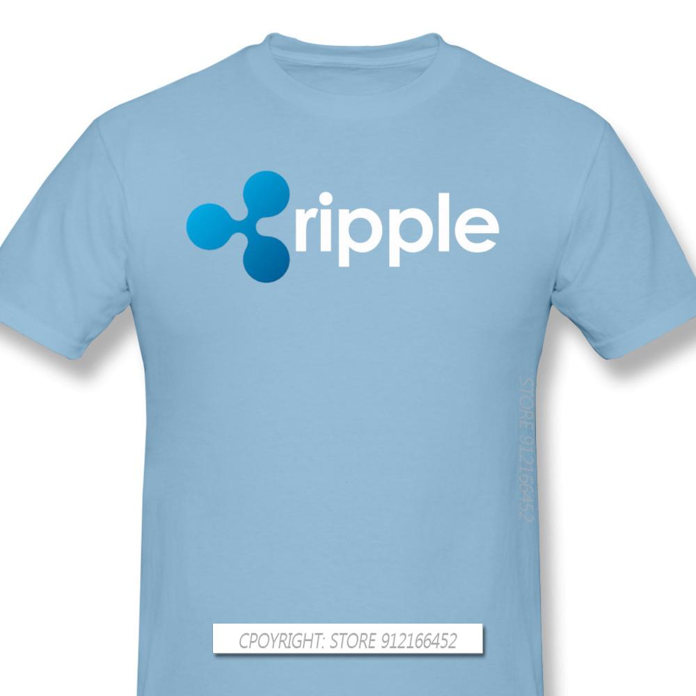 Top Quality Clothes XRP Ripple Coin Cryptocurrency Novelty Short Sleeve Man's T-Shirts Bitcoin Fashion For Men Shirt For Adult