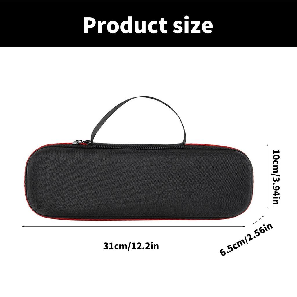 Compact K-song Microphone Holder Case EVA Travel Bag for Handheld Wireless Mic Easy Access Double Zippers Container