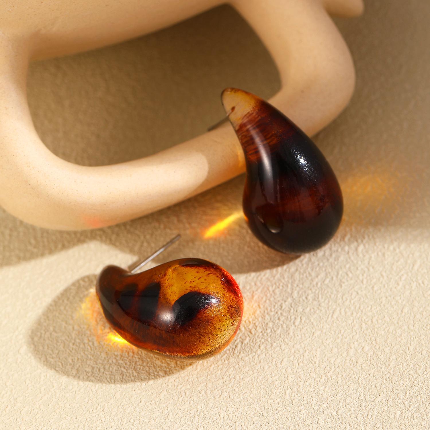 

Осенне-зимние ретро персонализированные серьги Майяра в стиле леопардового принта для женщин 1 pair