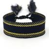 Ethnic Style Woven Bracelet with Embroidered Tassels - D Family DIY Promotion Wristband