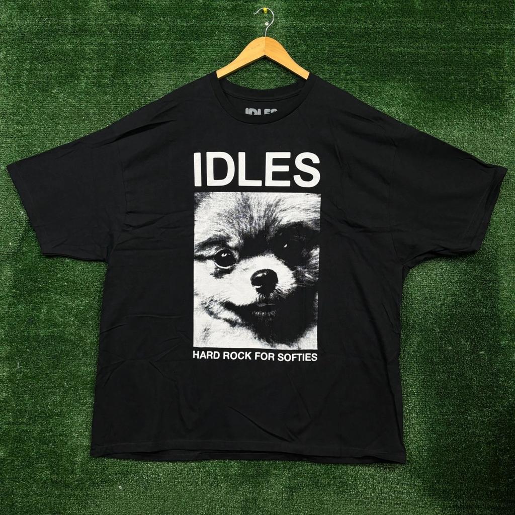 Idles Hard Rock for Softies Post Punk Band T-shirt Size XXXL