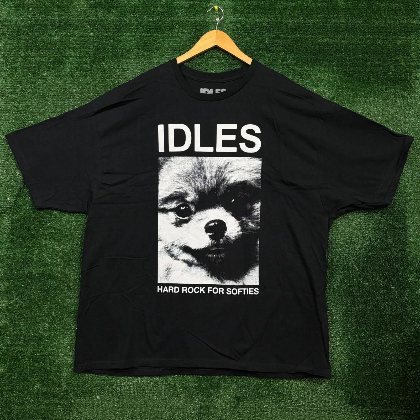 Idles Hard Rock for Softies Post Punk Band T-shirt Size XXXL S