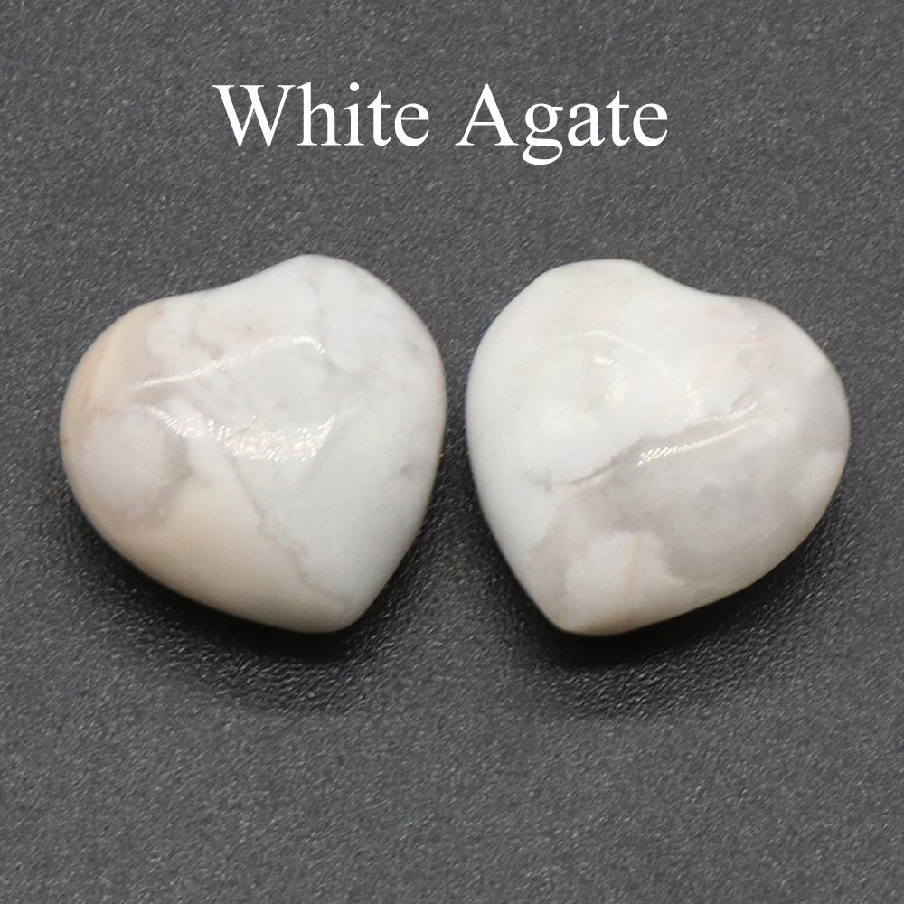 2 bucăți mini energie din piatră naturală ornament de inimă, cristal vindecător Reiki agat sodalit ametist jad piatră prețioasă decor pentru casă bijuterii cadouri 15 mm