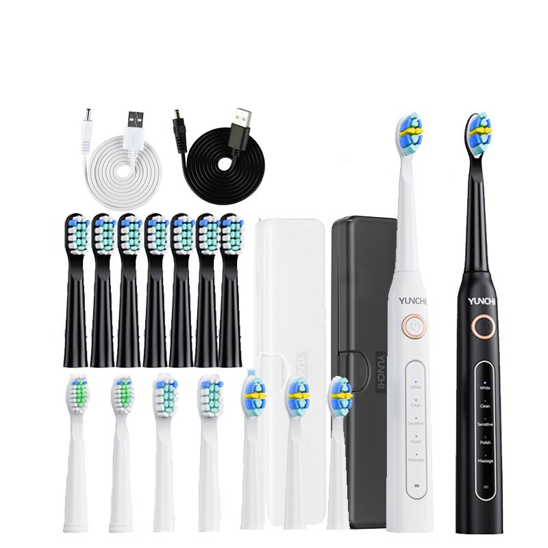 Sonic Electric Toothbrush Y5-507 Adult Timer Brush 5 Mode USB Charger Rechargeable Tooth Brush