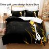3Pcs Katekyo Hitman Reborn Anime Bedding Set 3D Print Tsunayoshi Sawada Duvet Cover Pillowcases for Teens Fans Room Decor Gift